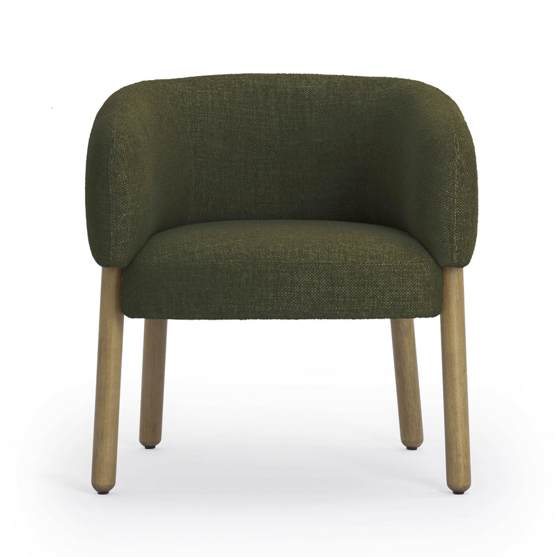 Foxy Textured Performance Fabric Accent Chair-zoom-