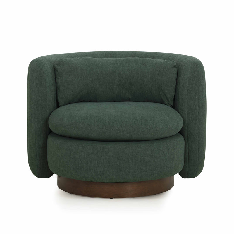 Nura Contract-Grade Chenille Swivel Accent Chair-zoom-
