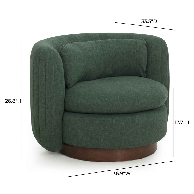 Nura Contract-Grade Chenille Swivel Accent Chair-zoom-