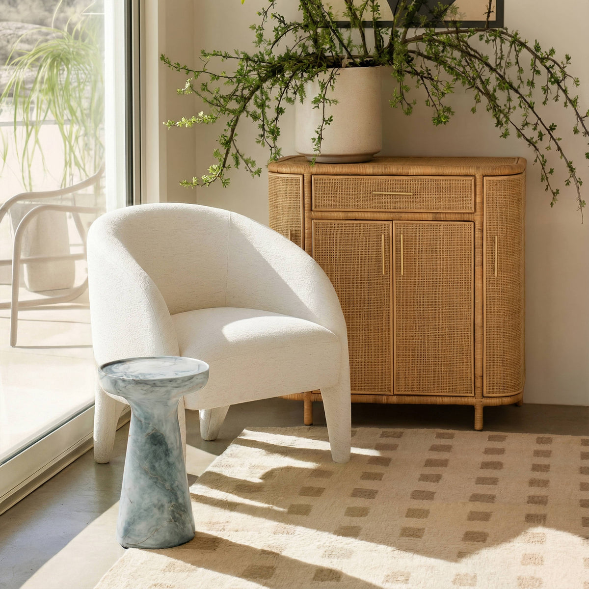 Kris Contract-Grade Chenille Accent Chair