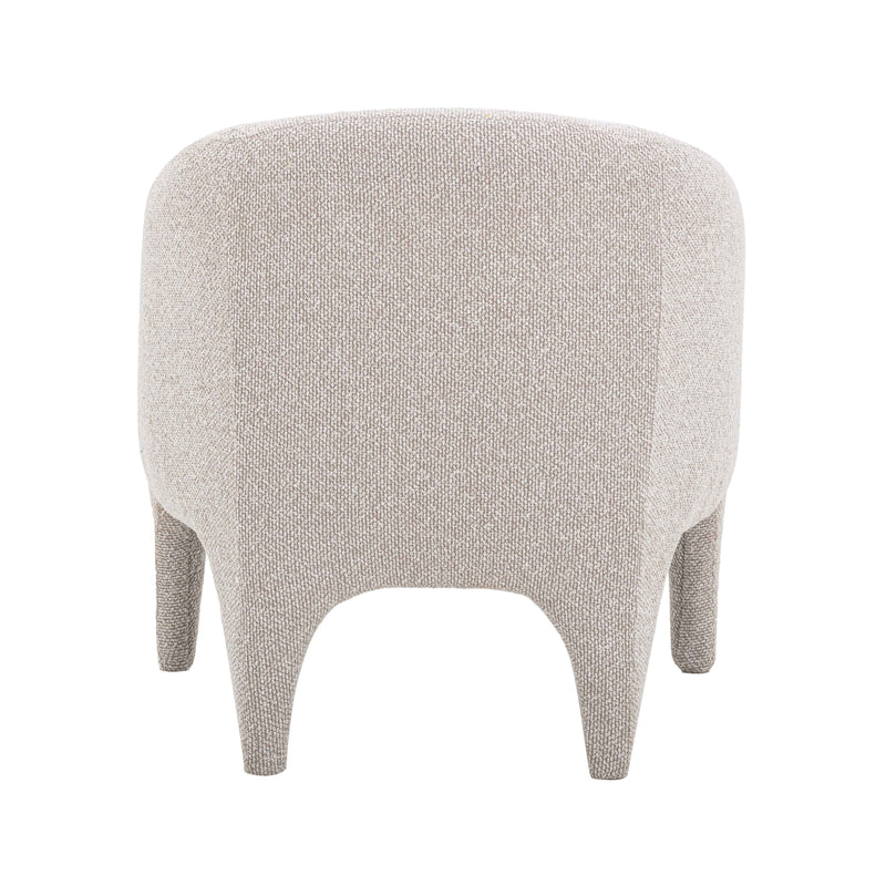 Kris Warm Grey Performance Boucle Accent Chair-zoom-