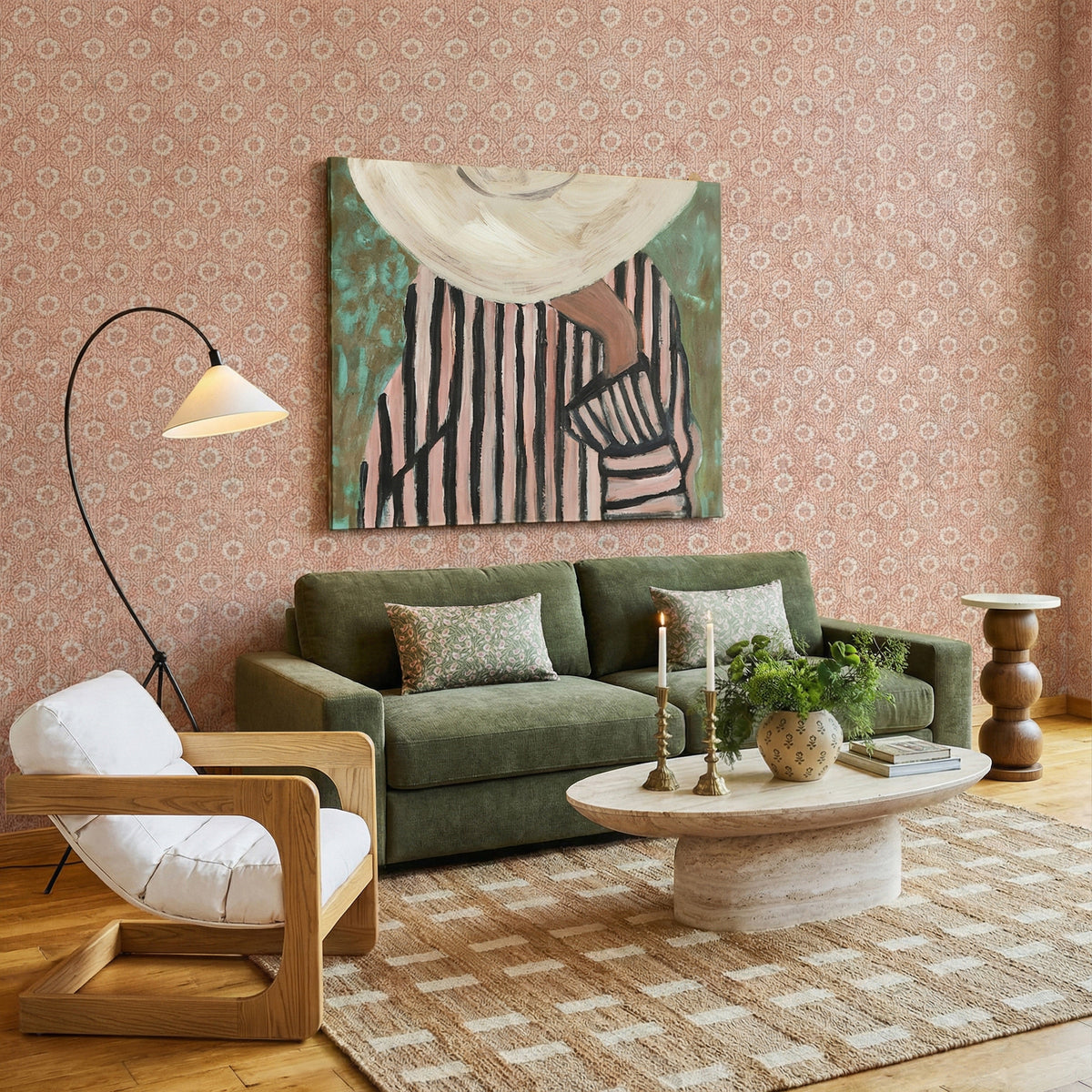 Palma Upcycled Performance Fabric Accent Chair