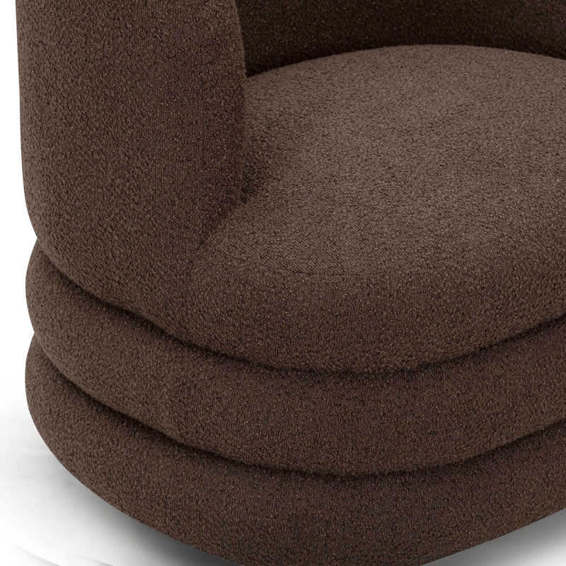Astor Heavy Performance Boucle Swivel Hotel Lounge Chair-zoom-