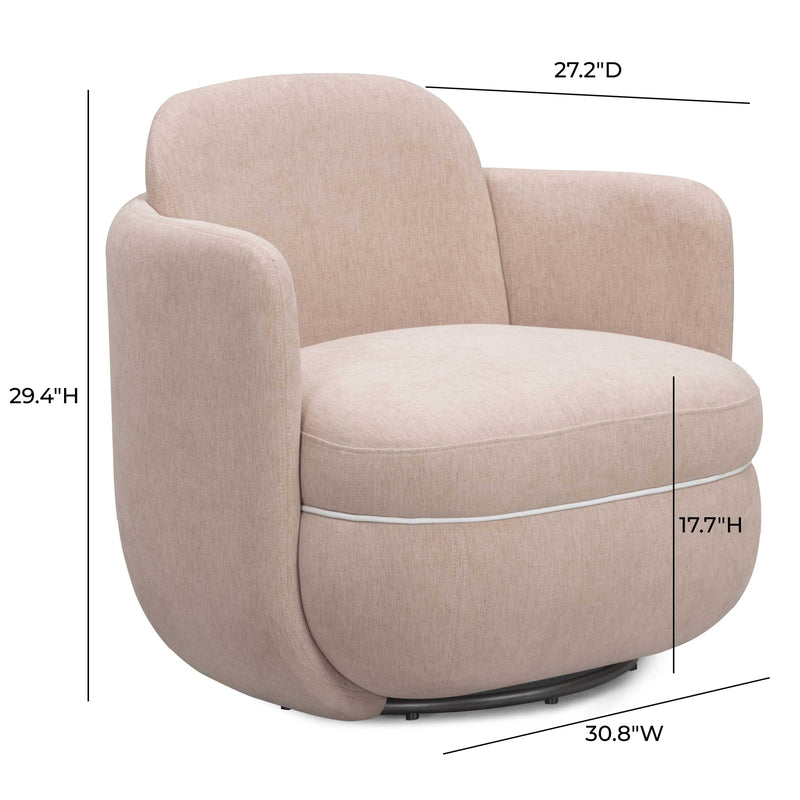 Wolfie Performance Chenille Swivel Accent Chair-zoom-