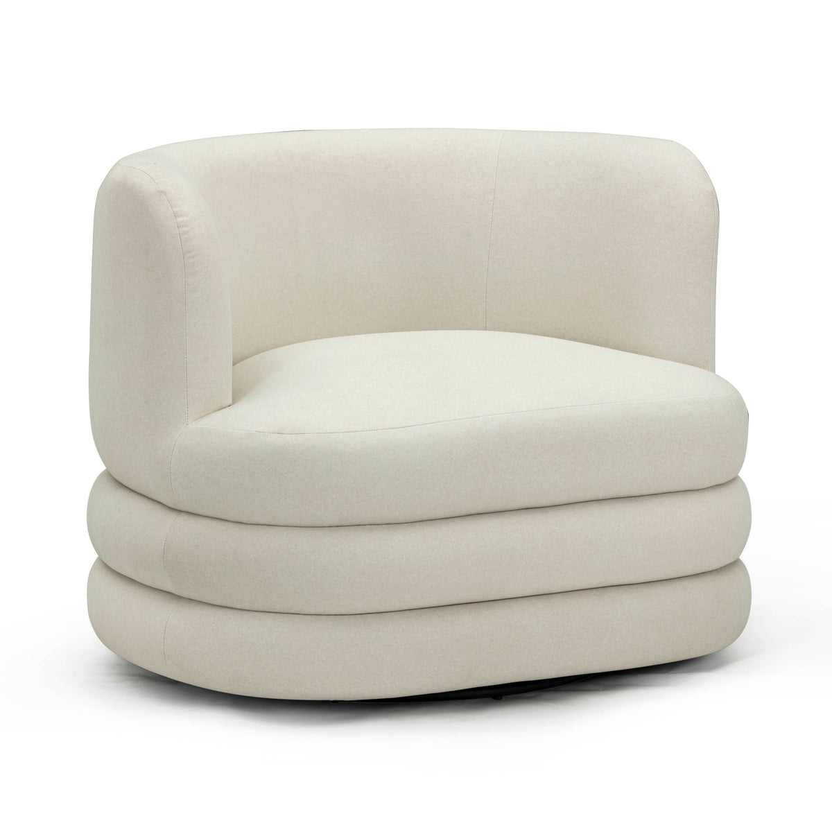 Astor Performance Faux Mohair Swivel Hotel Lounge Chair