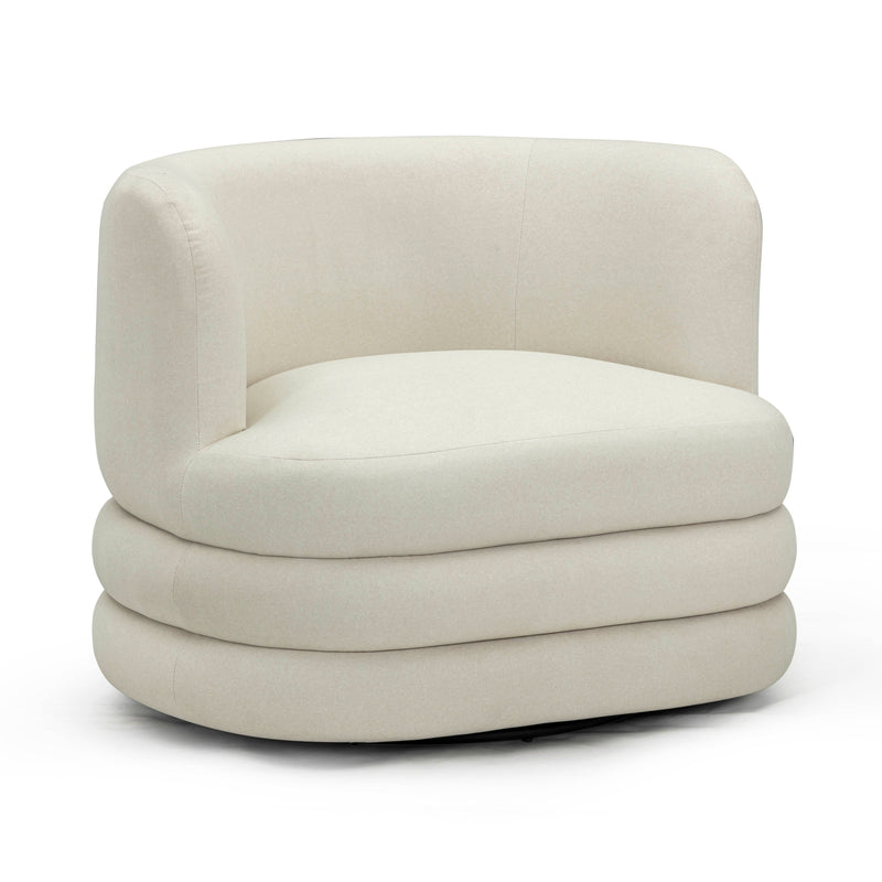 Astor Performance Faux Mohair Swivel Hotel Lounge Chair-zoom-