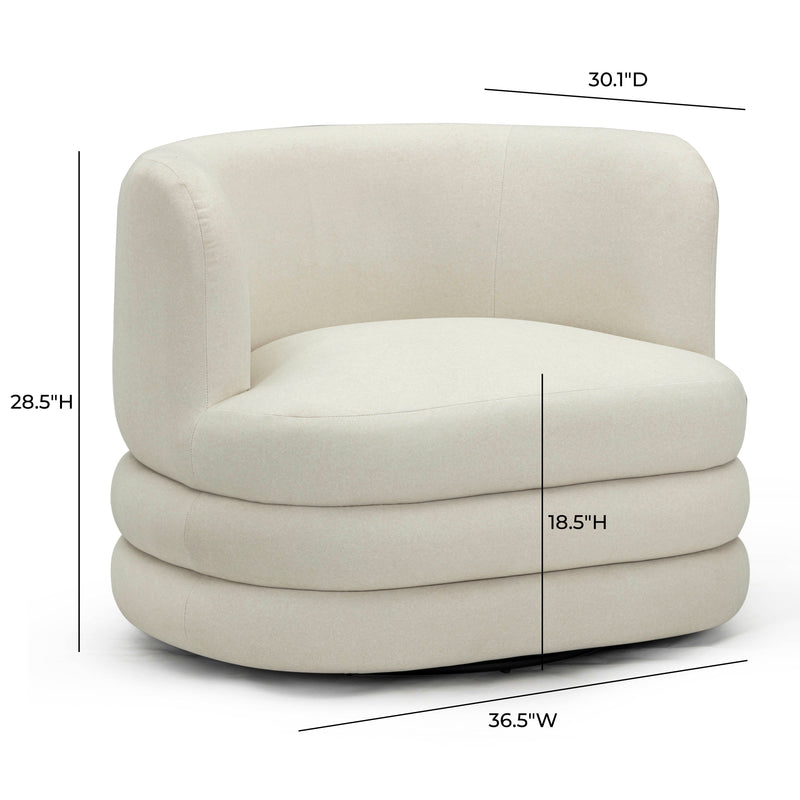 Astor Performance Faux Mohair Swivel Hotel Lounge Chair-zoom-