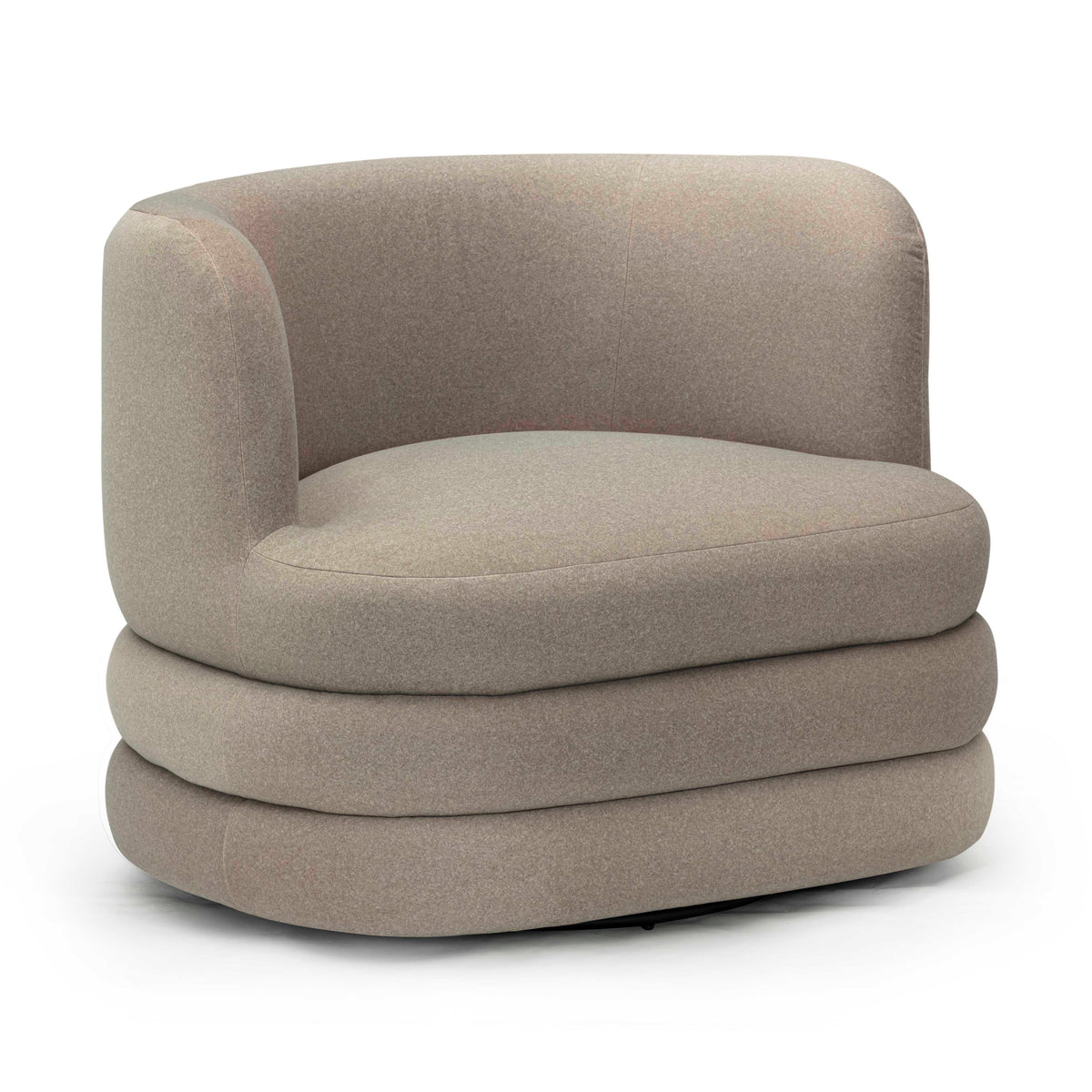 Astor Performance Faux Mohair Swivel Hotel Lounge Chair
