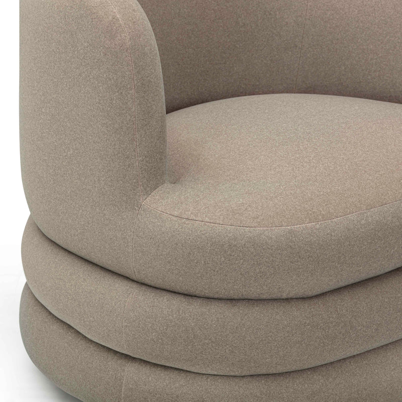 Astor Performance Faux Mohair Swivel Hotel Lounge Chair-zoom-