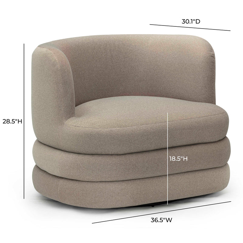 Astor Performance Faux Mohair Swivel Hotel Lounge Chair-zoom-