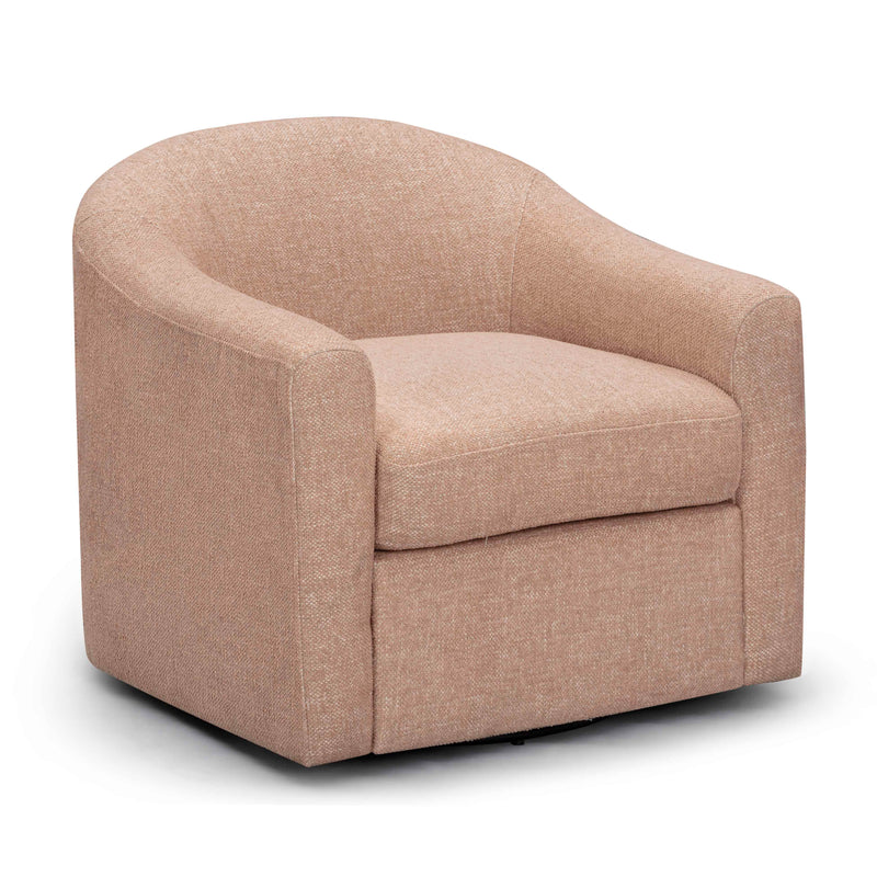 Thao Contract-Grade Basketweave Fabric Swivel Accent Chair-zoom-