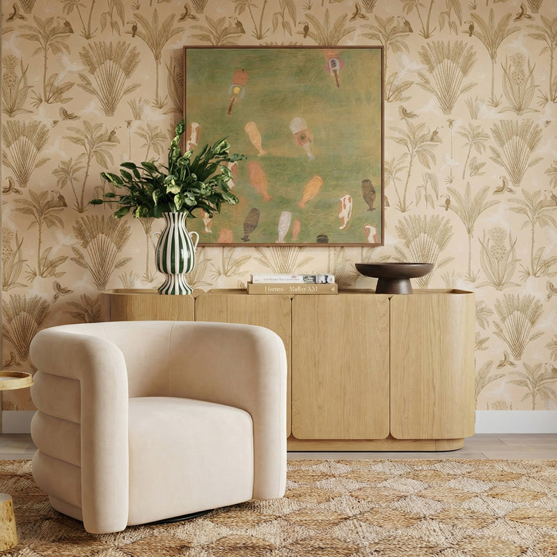Curves Performance Velvet Swivel Accent Chair-zoom-