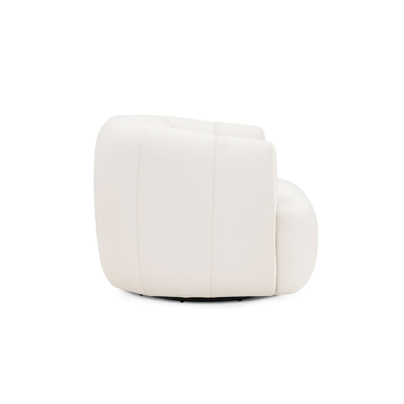 Jasmine Performance Velvet Swivel Accent Chair-zoom-