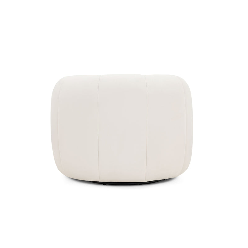 Jasmine Performance Velvet Swivel Accent Chair-zoom-