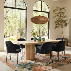 Sydney Performance Velvet Armchair - Set of 2