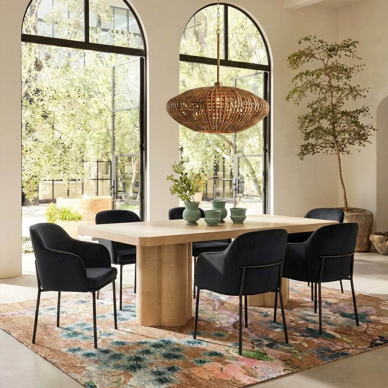 Sydney Performance Velvet Armchair - Set of 2-zoom-