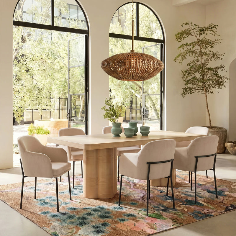 Sydney Performance Velvet Armchair - Set of 2-zoom-