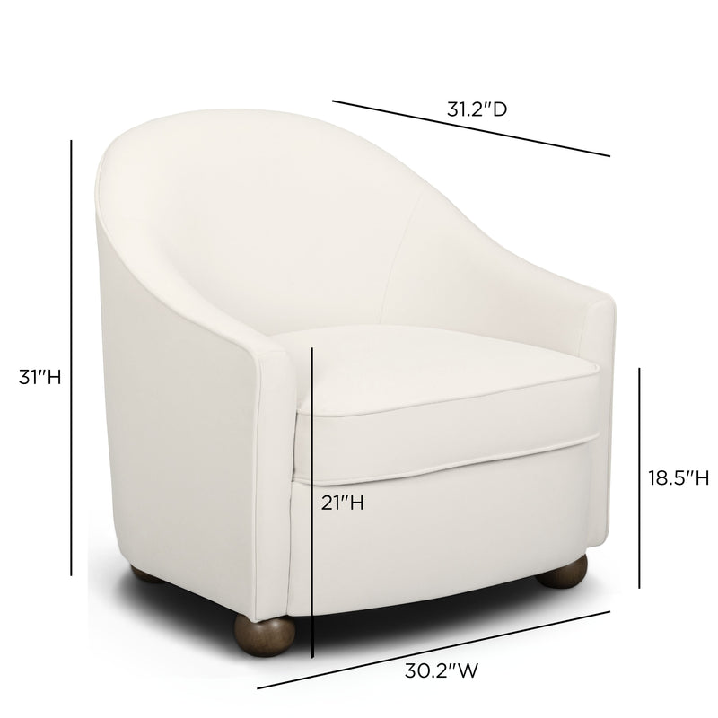 Cettie Performance Velvet Accent Chair-zoom-