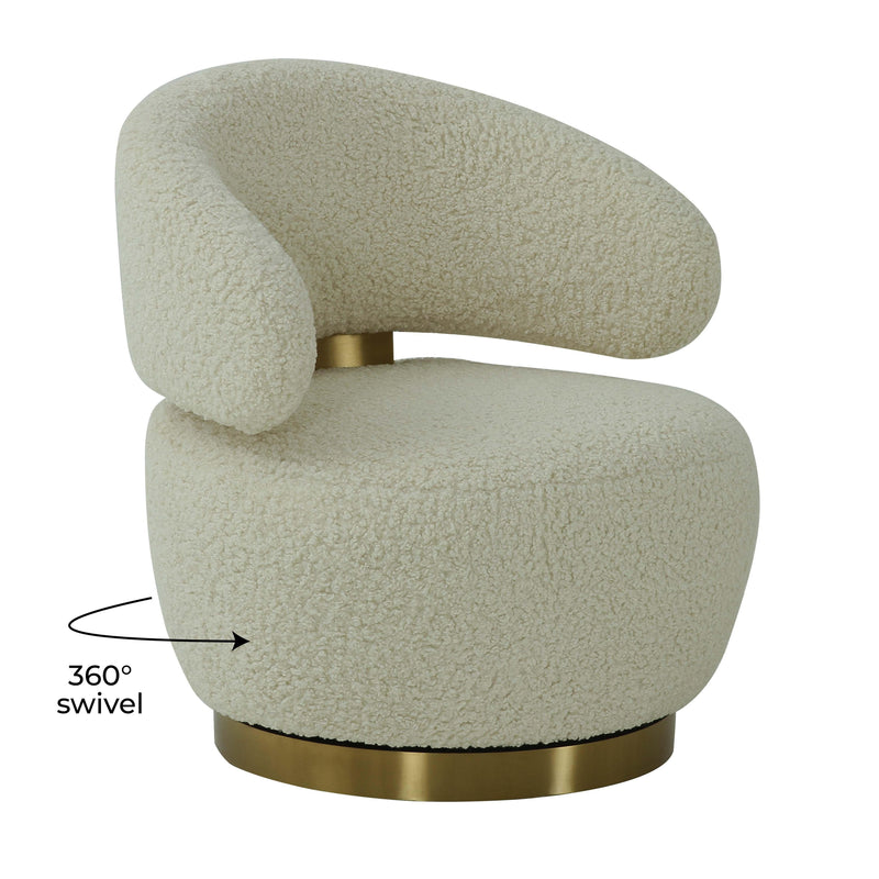 Austin Performance Fabric Swivel Accent Chair-zoom-