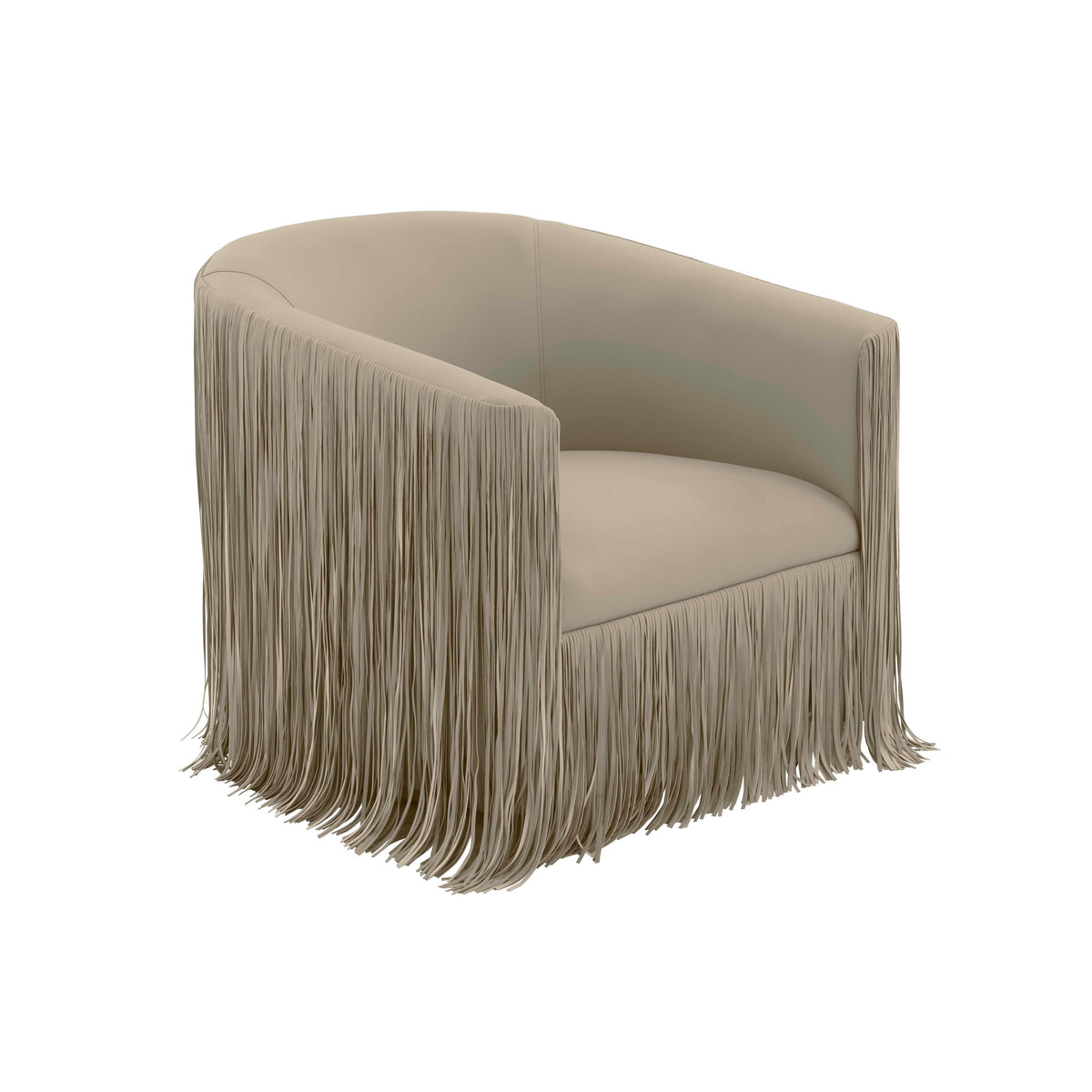 Performance Vegan Leather Swivel Accent Chair / Grey