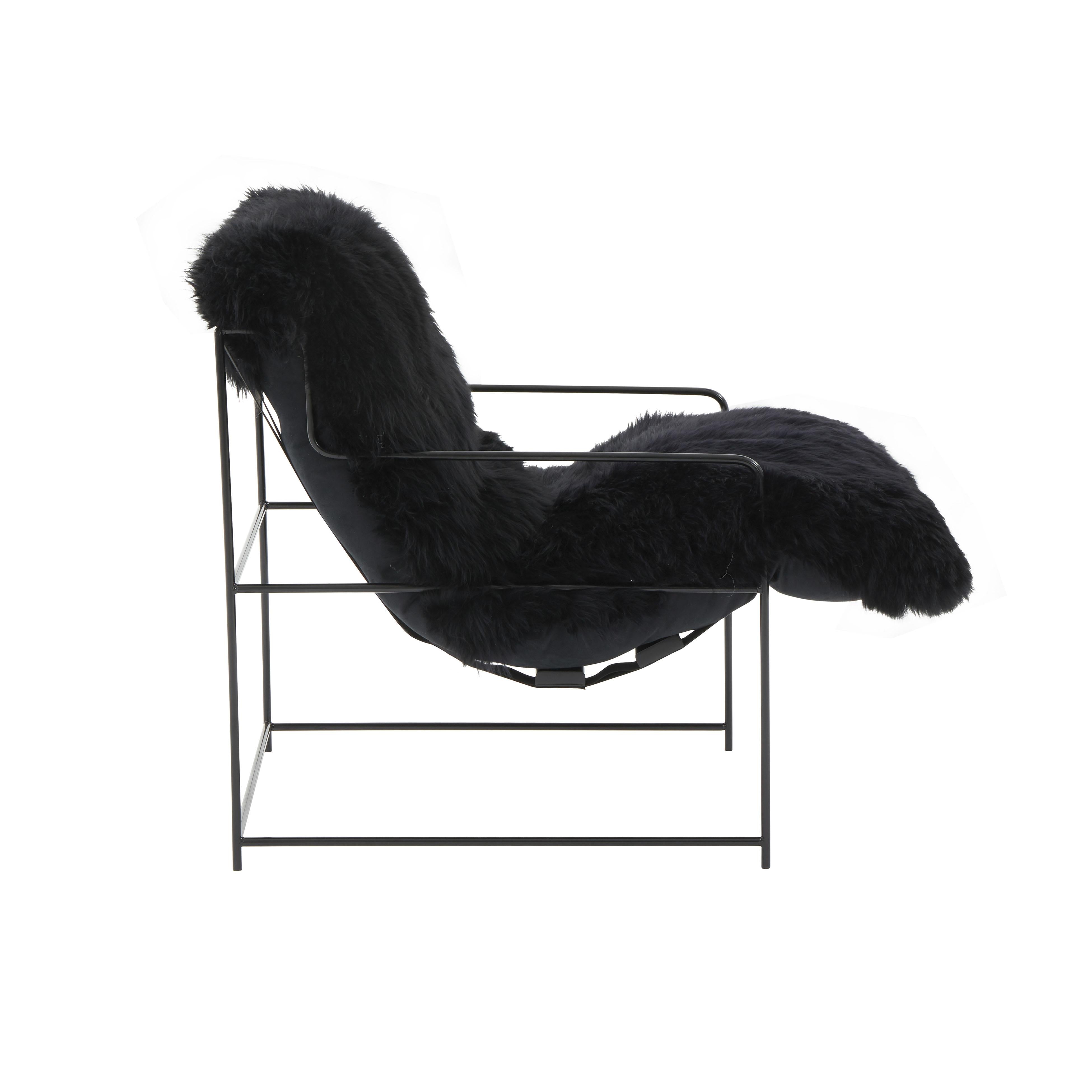 Kimi Genuine Sheepskin Accent Chair