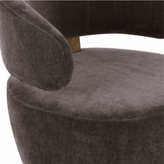 Austin Upcycled Contract-Grade Fabric Swivel Accent Chair