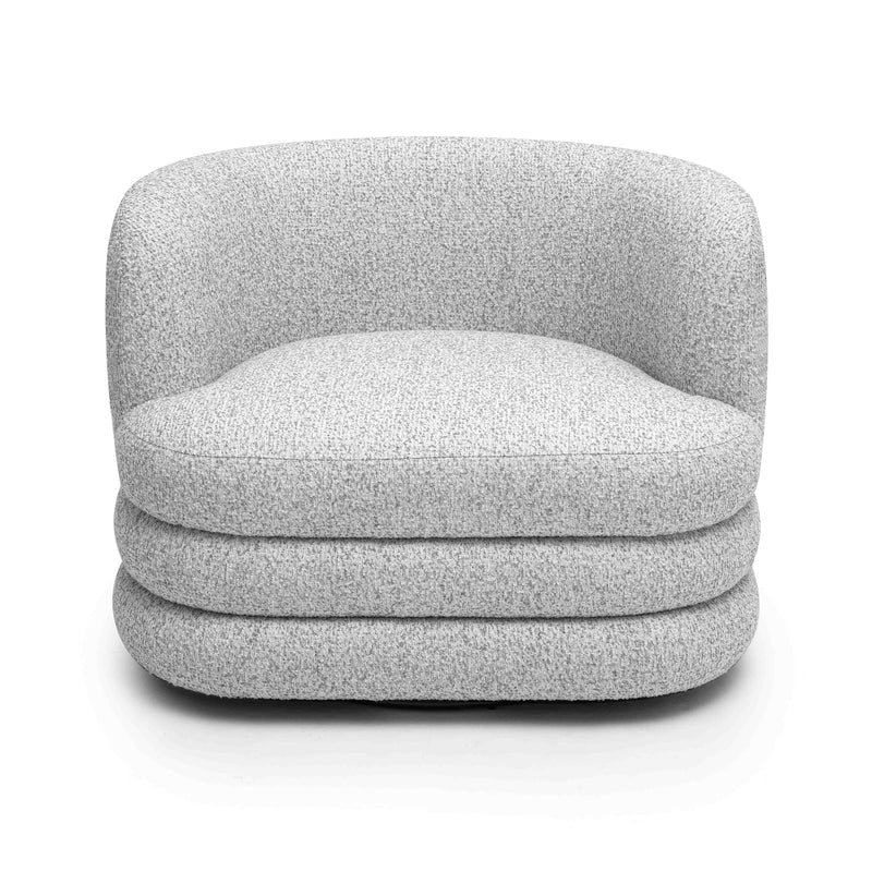 Astor Heavy Performance Boucle Swivel Hotel Lounge Chair-zoom-