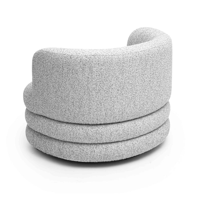 Astor Heavy Performance Boucle Swivel Hotel Lounge Chair-zoom-