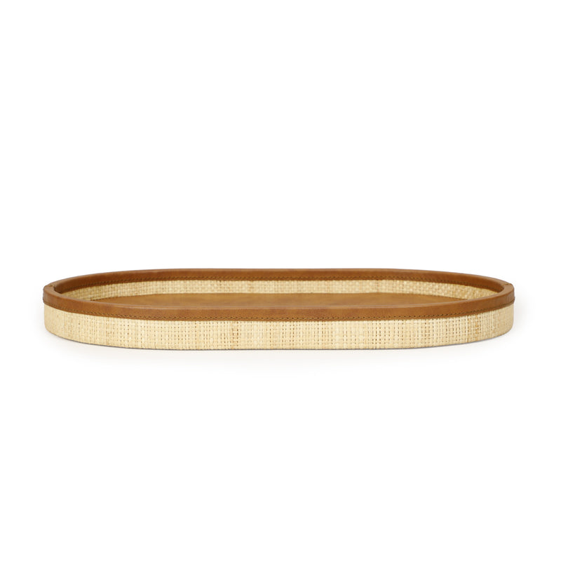 Hakiri Natural Raffia Contract-Grade Storage Tray-zoom-
