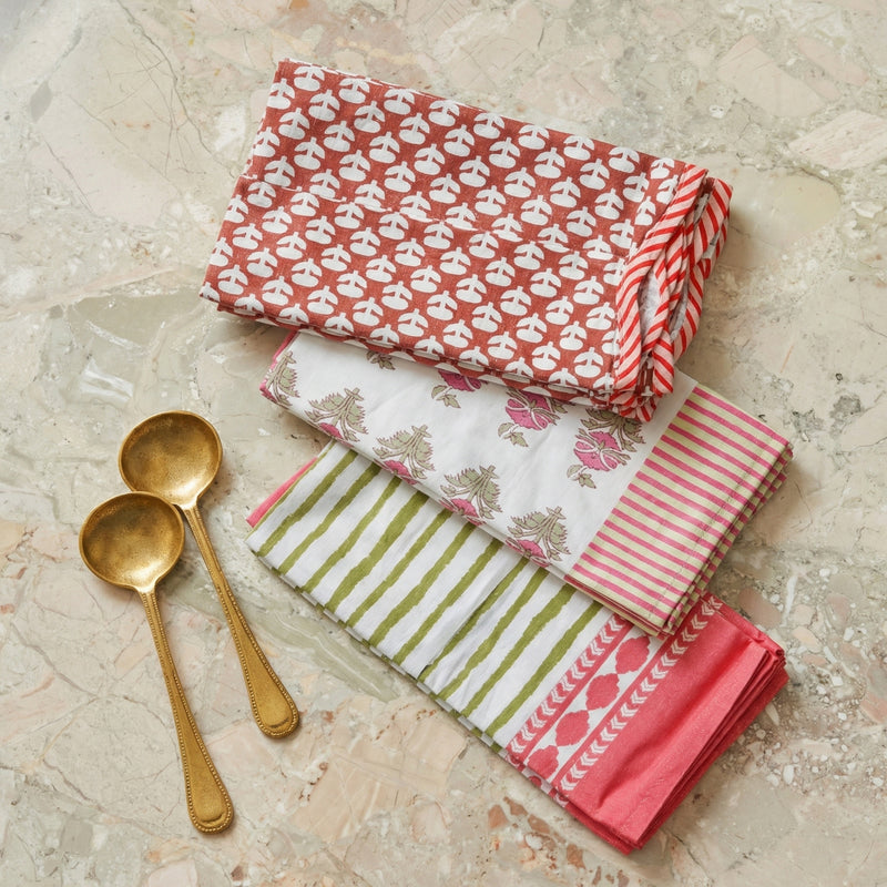 Crissy Cotton Canvas Printed Napkins - Set of 4-zoom-