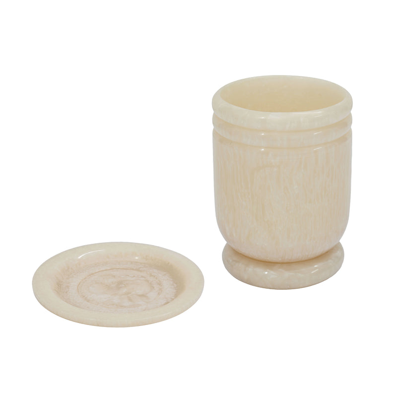 Channeled Swirl Resin Kiddush Cup-zoom-