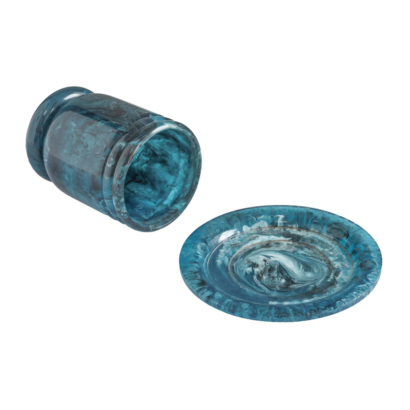 Channeled Swirl Resin Kiddush Cup-zoom-