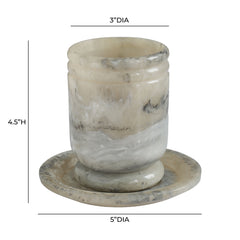 Channeled Swirl Resin Kiddush Cup