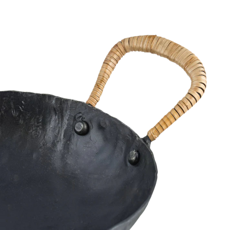 Verma Black Hammered Iron Catchall-zoom-