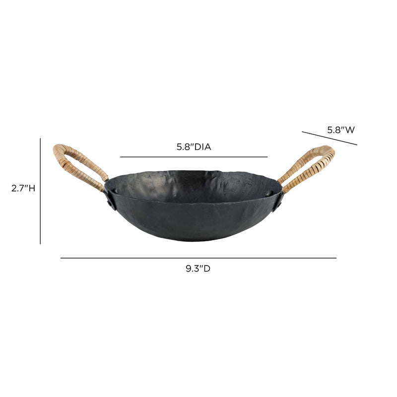 Verma Black Hammered Iron Catchall-zoom-