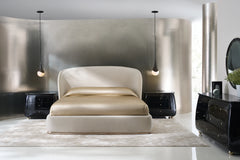 Caracole Opal King Bed – angle view – Lusso Furniture Miami