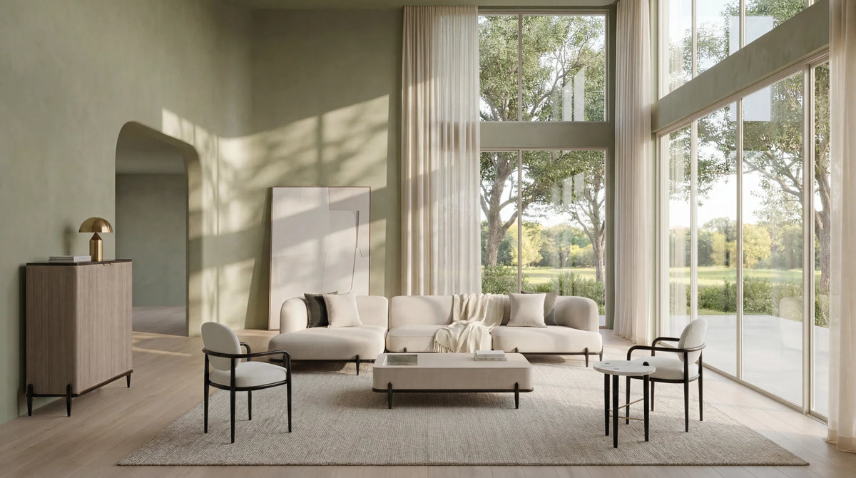 Caracole Madera Sectional – view 23 – Lusso Furniture Miami
