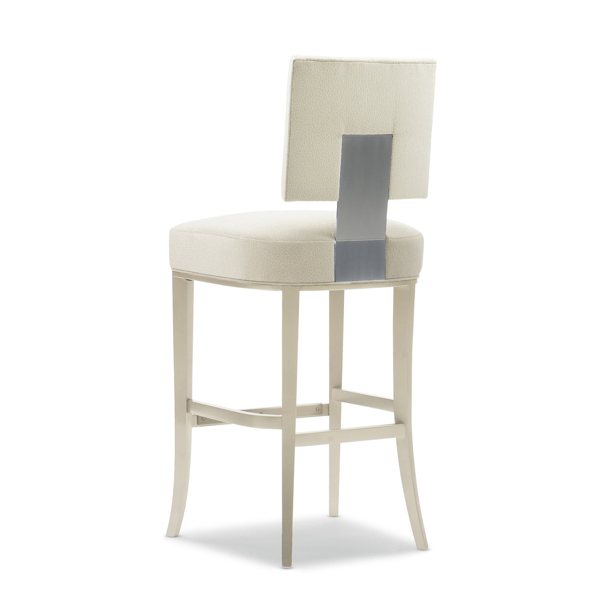 Caracole Reserved Seating Bar Stool – close-up – Lusso Furniture Miami