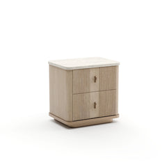 Caracole Rhythm Nightstand – side view – Lusso Furniture Miami
