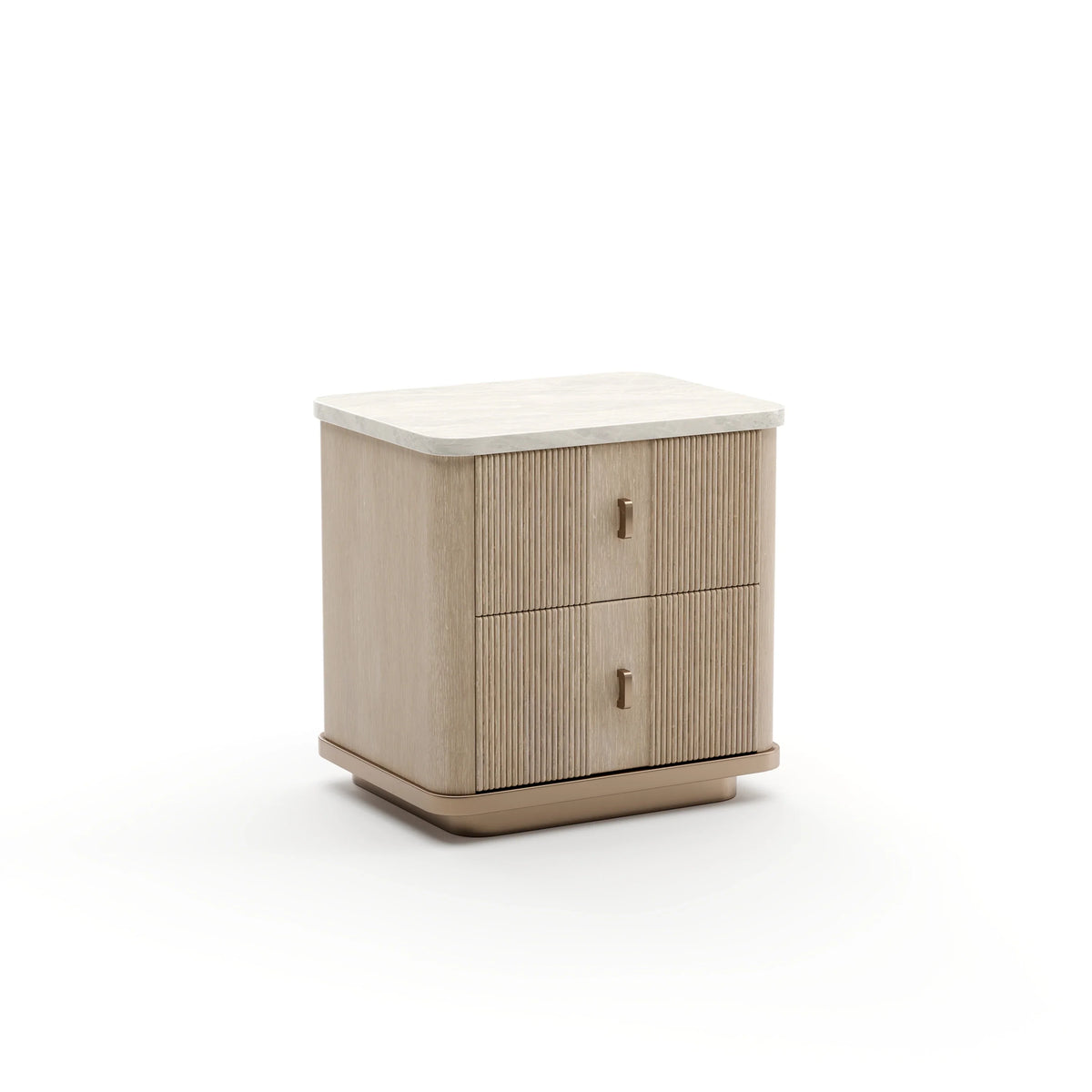 Caracole Rhythm Nightstand – side view – Lusso Furniture Miami