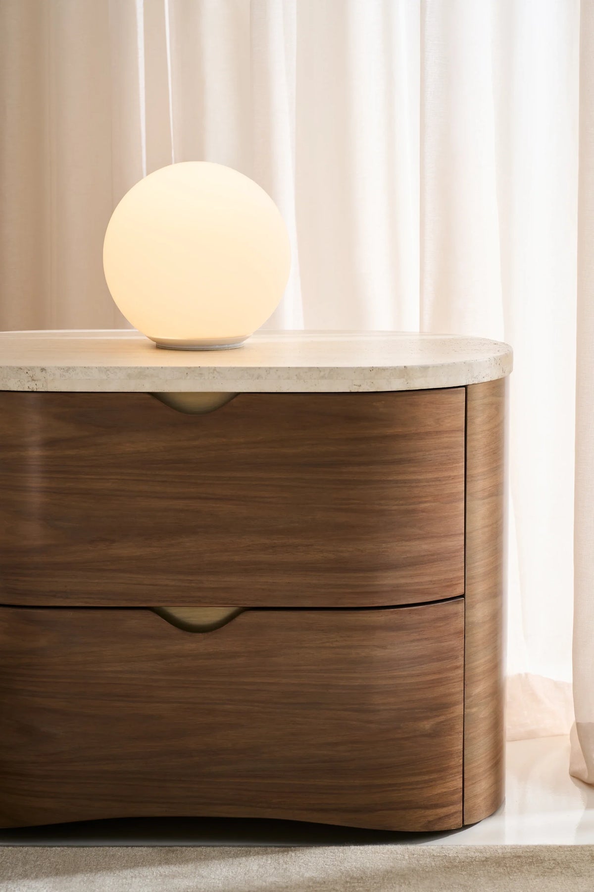 Caracole Fleur Nightstand – finish detail – Lusso Furniture Miami