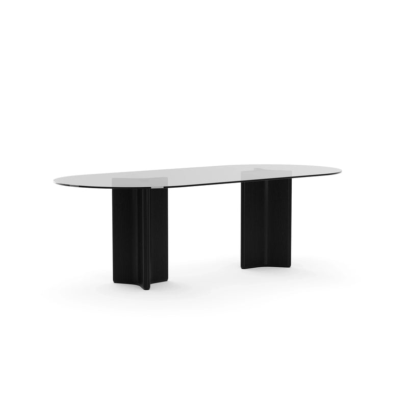 Caracole Viola Clear Oval Dining Table-zoom-