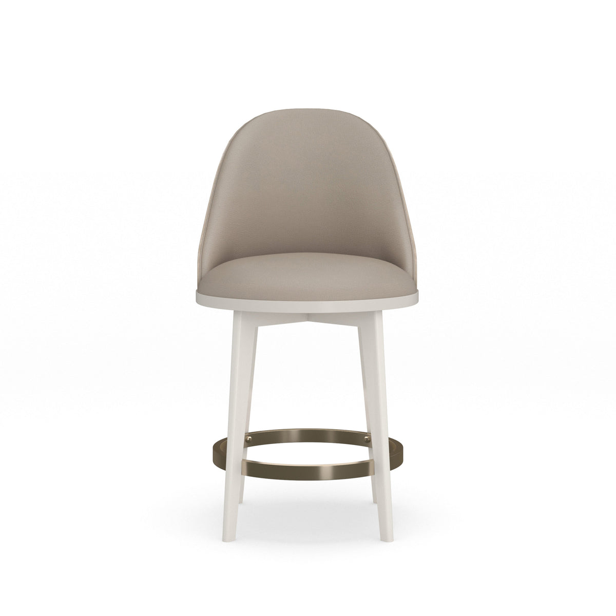 Caracole Another Round Counter Stool – back view – Lusso Furniture Miami