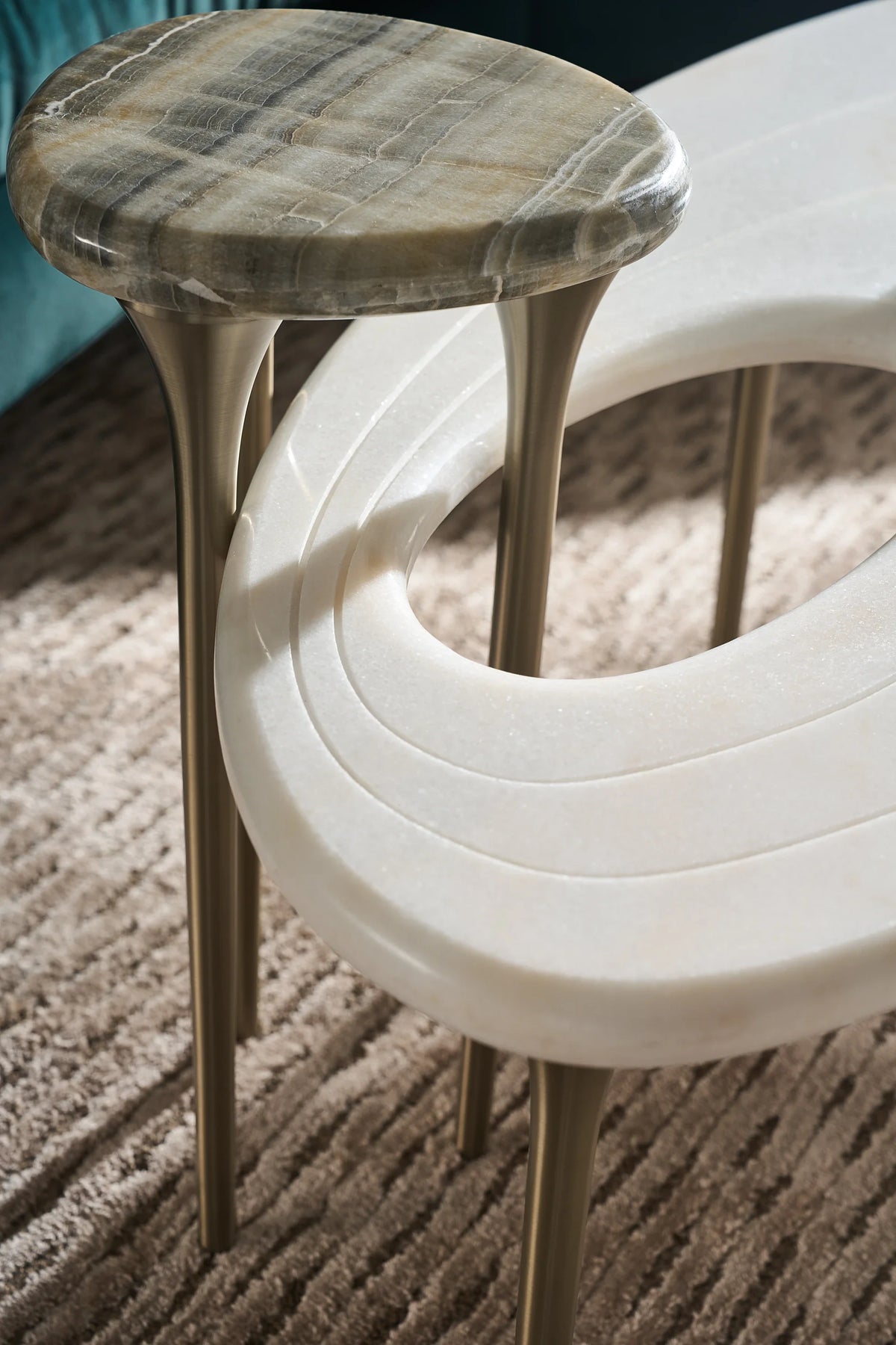 Caracole Resonance Cocktail Table – room setting – Lusso Furniture Miami