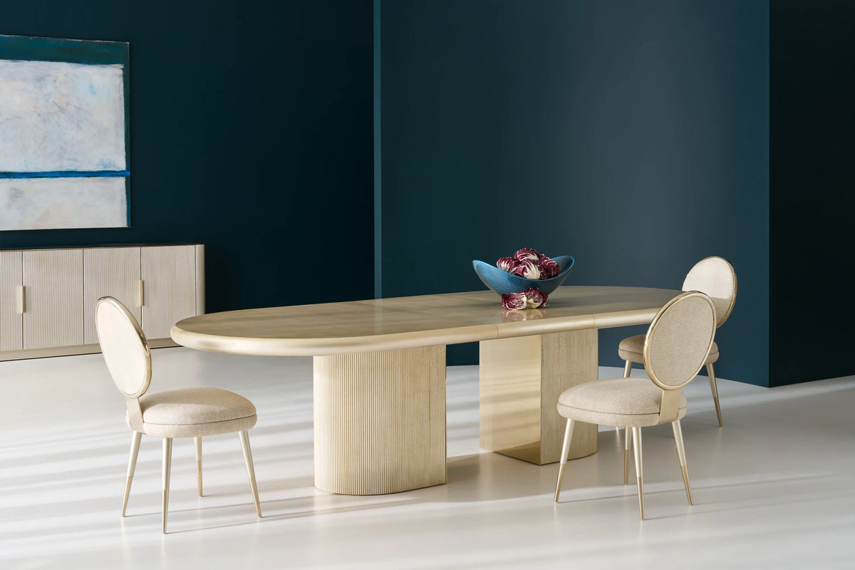 Caracole Apollo Dining Chair – angle view – Lusso Furniture Miami