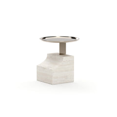 Caracole Overlap Integrated Accent Table – side view – Lusso Furniture Miami