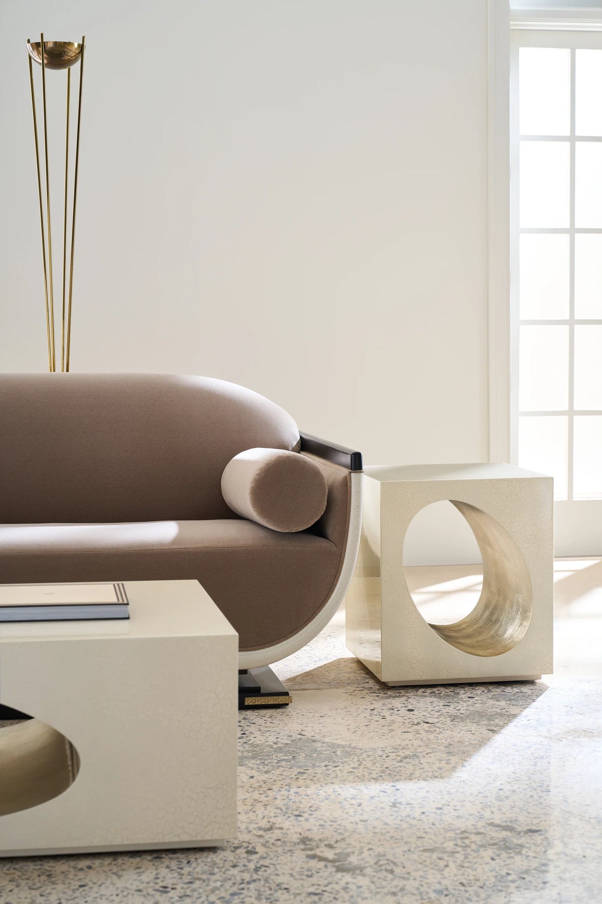 Caracole Chasm End Table – angle view – Lusso Furniture Miami