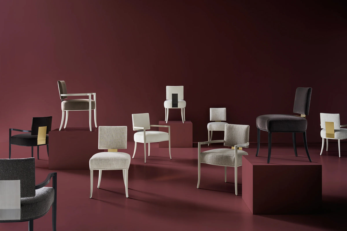 Caracole Reserved Seating Arm Chair – room setting – Lusso Furniture Miami