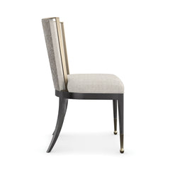 Caracole Astoria Dining Chair – side view – Lusso Furniture Miami