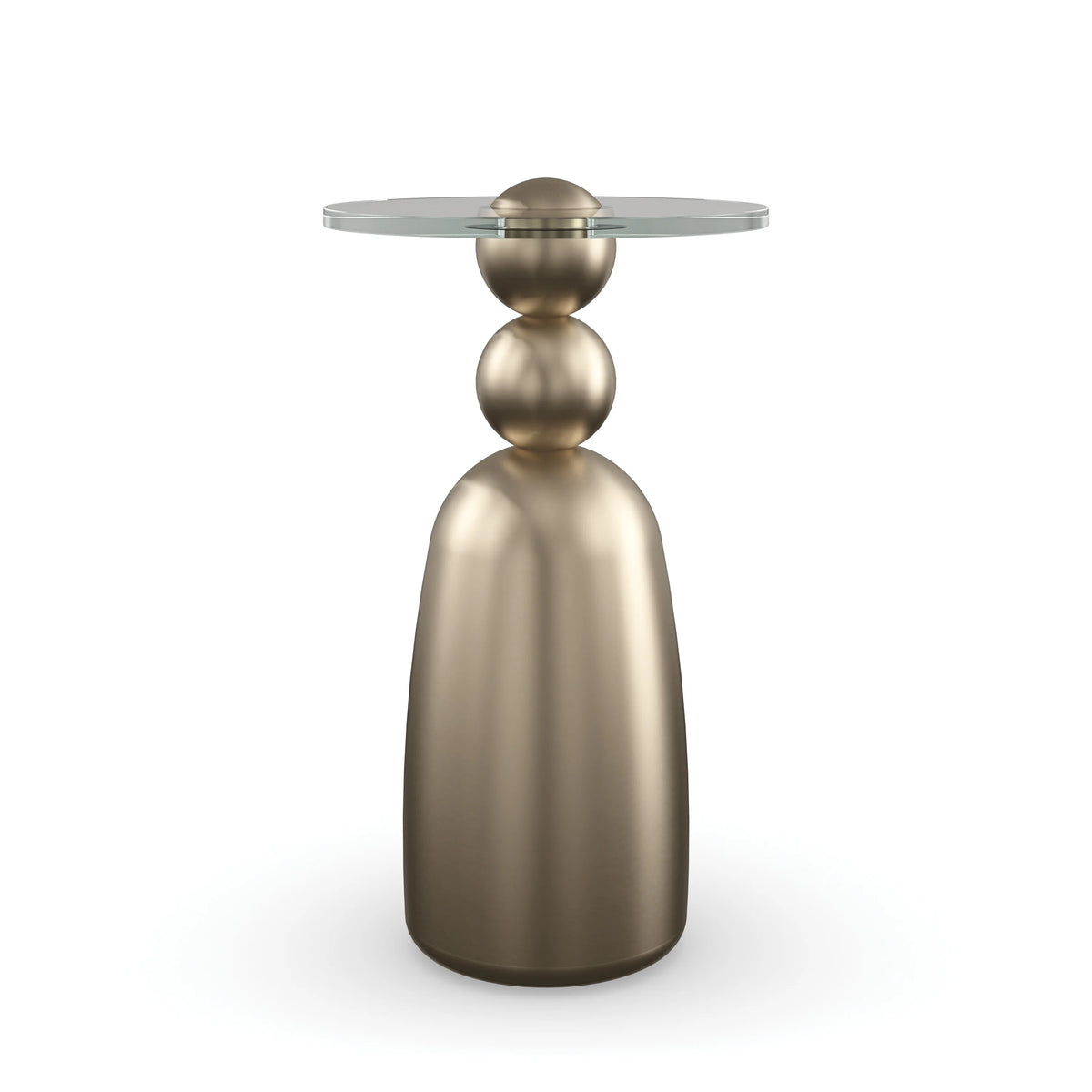 Caracole Dissonance Side Table – front view – Lusso Furniture Miami
